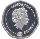 2020 SILVER PLATED HALF DOLLAR SAMOA