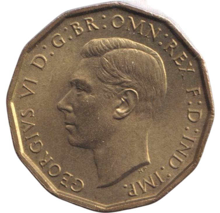 1942 THREEPENCE ( BU )