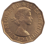 1954 THREEPENCE ( BU )