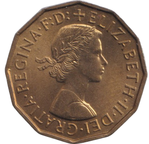 1959 THREEPENCE ( BU )