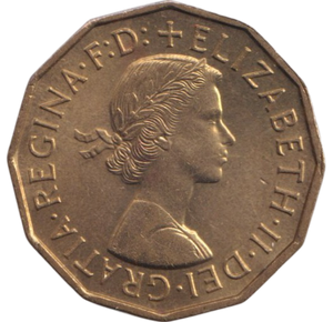 1956 THREEPENCE ( BU )