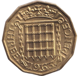 1963 THREEPENCE ( BU )