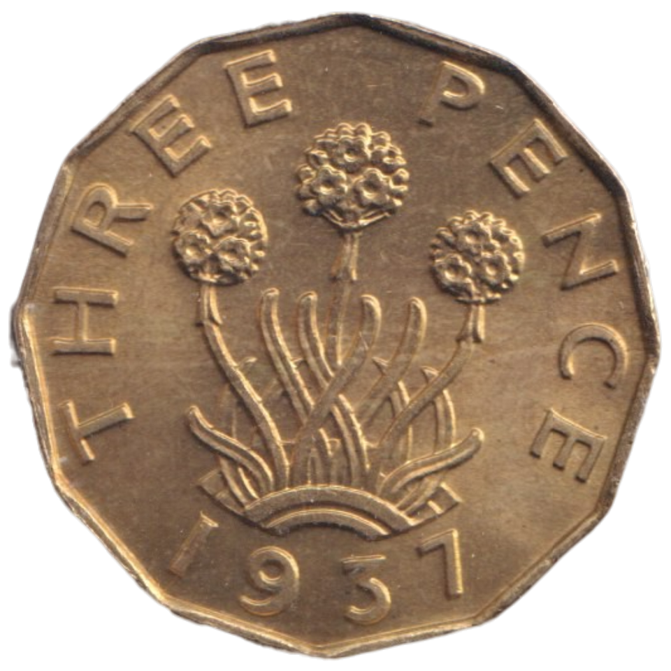 1937 THREEPENCE (AUNC)