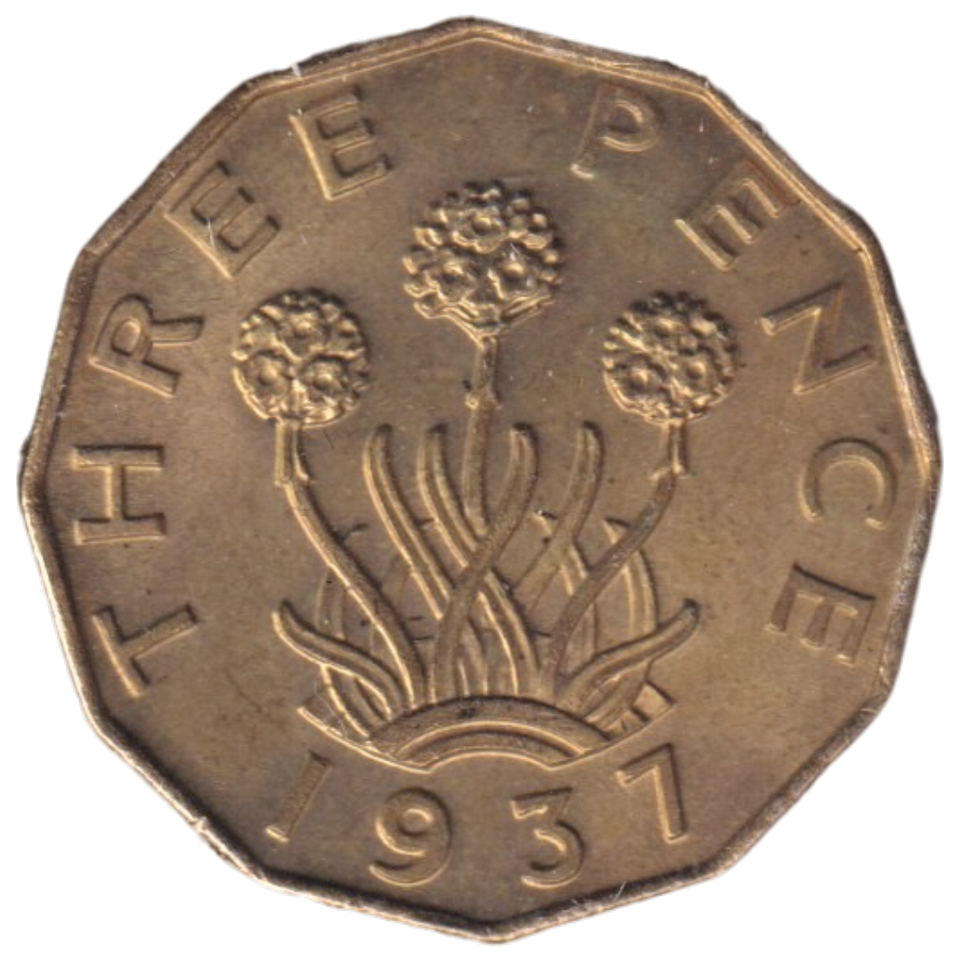 1937 THREEPENCE (AUNC)