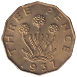 1937 THREEPENCE (AUNC)