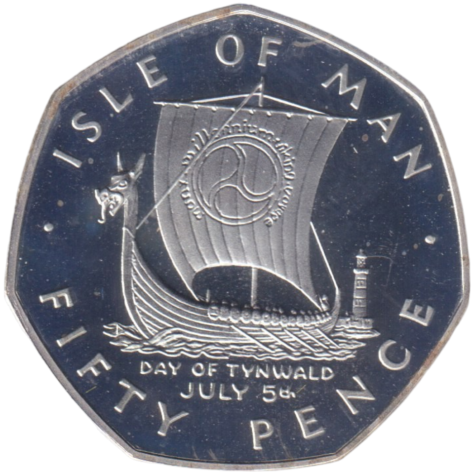 1979 SILVER PROOF 50P ISLE OF MAN