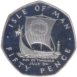 1979 SILVER PROOF 50P ISLE OF MAN
