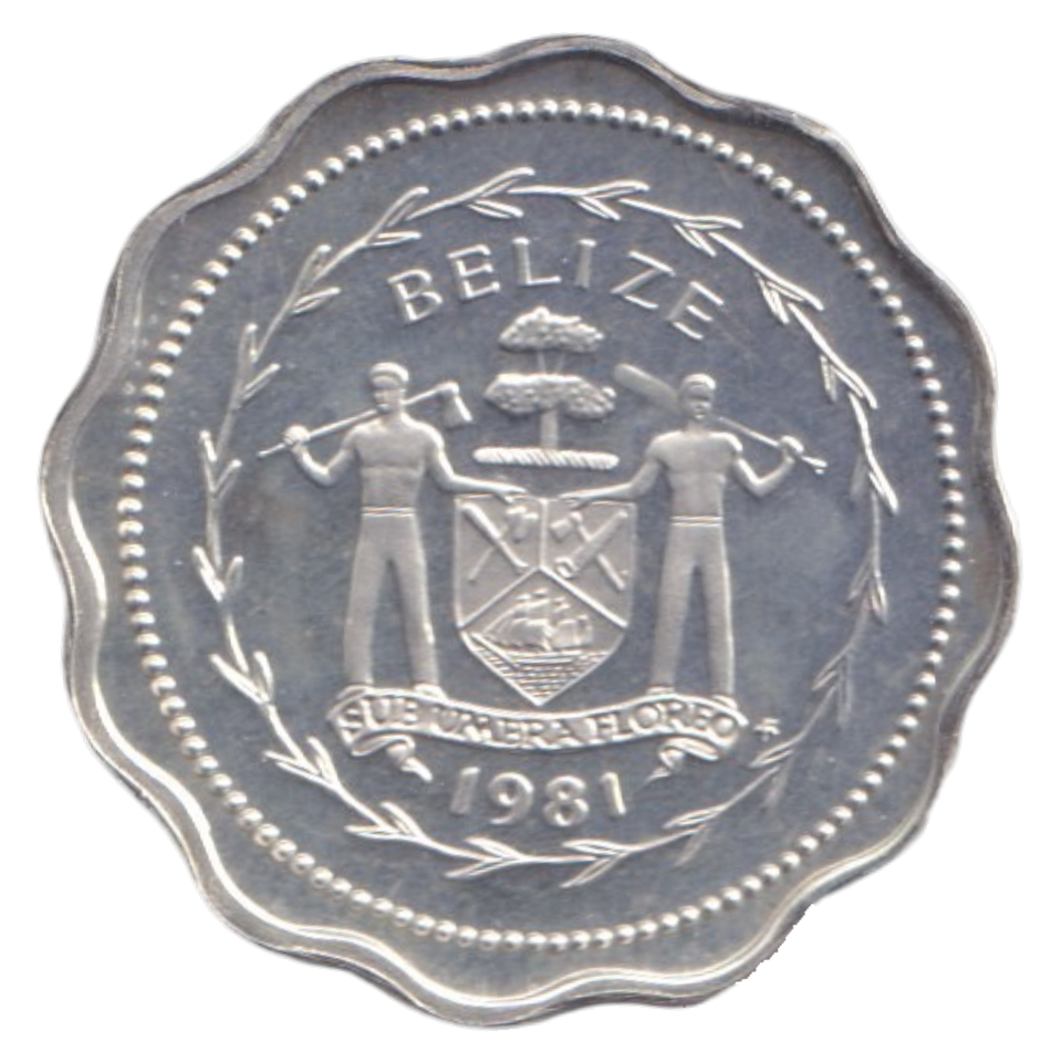 1981 PROOF ONE CENT BELIZE