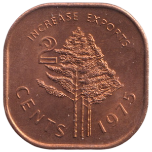 1975 TWO CENTS SWAZILAND