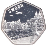 2024 SILVER PROOF ASCENSION ISLANDS SWORD