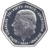 2024 SILVER PROOF ASCENSION ISLANDS SWORD