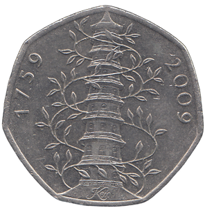 2009 50P KEW GARDENS CIRCULATED #REF 4