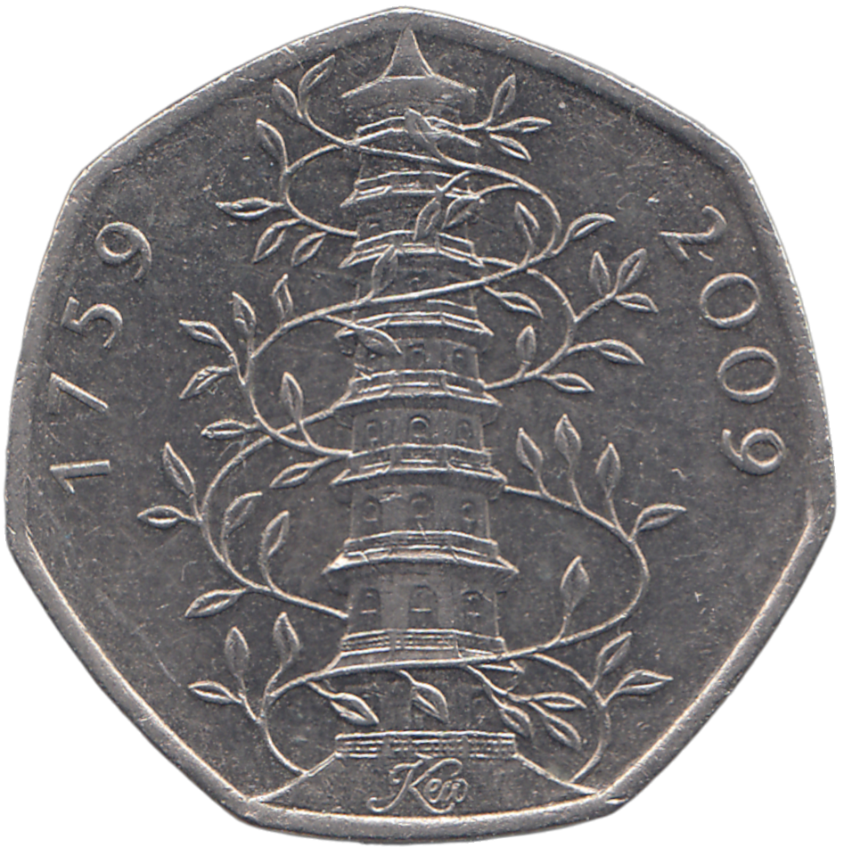 2009 50P KEW GARDENS CIRCULATED #REF 6