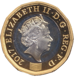 2017 ONE POUND SILVER ( PROOF )