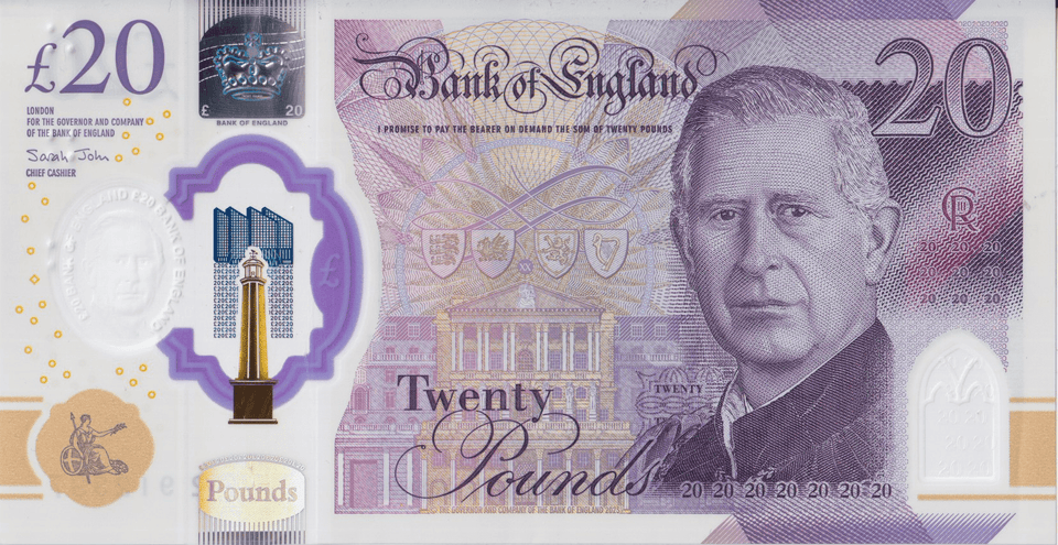 TWENTY POUND BANKNOTE SARAH JOHN REF £20 - 37 - £20 BANKNOTES - Cambridgeshire Coins
