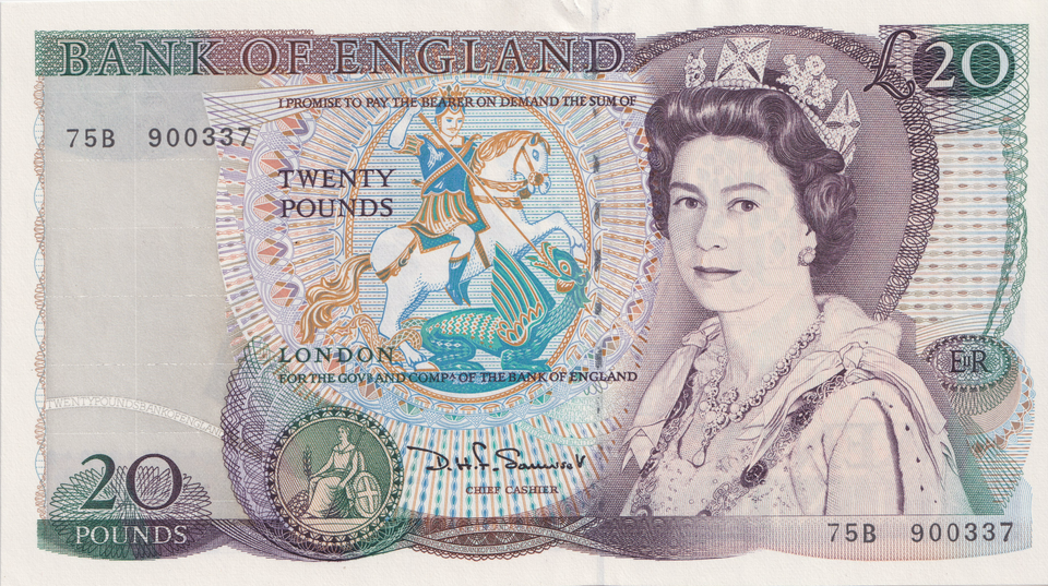 TWENTY POUND BANKNOTE SOMERSET £20 REF-47 - £20 BANKNOTES - Cambridgeshire Coins