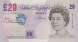 TWENTY POUNDS BANKNOTE BAILEY REF £20 - 32 - £20 BANKNOTES - Cambridgeshire Coins