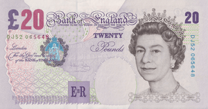 TWENTY POUNDS BANKNOTE BAILEY REF £20-35 ( AUNC ) - £20 BANKNOTES - Cambridgeshire Coins