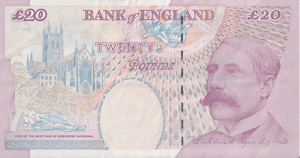 TWENTY POUNDS BANKNOTE BAILEY REF £20-36 ( EF ) SCARCE LAST RUN - £20 BANKNOTES - Cambridgeshire Coins