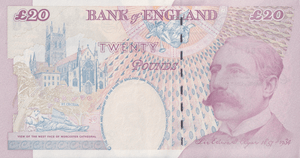 TWENTY POUNDS BANKNOTE BAILEY REF £20-37 ( AUNC ) - £20 BANKNOTES - Cambridgeshire Coins
