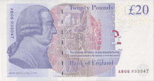 TWENTY POUNDS BANKNOTE BAILEY REF £20 - 41 - £20 BANKNOTES - Cambridgeshire Coins