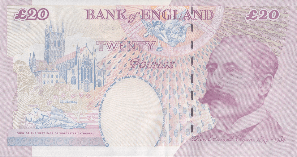 TWENTY POUNDS BANKNOTE BAILEY REF £20 - 43 - £20 BANKNOTES - Cambridgeshire Coins