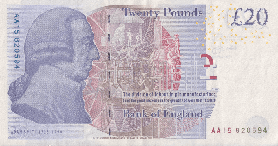 TWENTY POUNDS BANKNOTE BAILEY REF £20-49 ( EF ) - £20 BANKNOTES - Cambridgeshire Coins