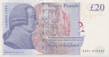 TWENTY POUNDS BANKNOTE BAILEY REF £20-51 ( UNC ) - £20 BANKNOTES - Cambridgeshire Coins