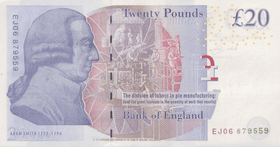 TWENTY POUNDS BANKNOTE BAILEY REF £20-52 ( UNC ) - £20 BANKNOTES - Cambridgeshire Coins