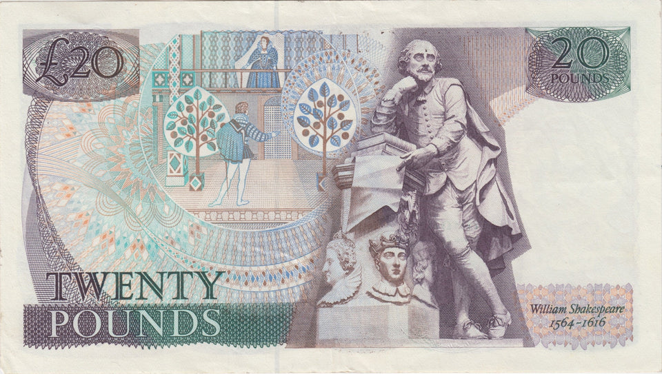 TWENTY POUNDS BANKNOTE GILL REF £20 - 22 - £20 BANKNOTES - Cambridgeshire Coins