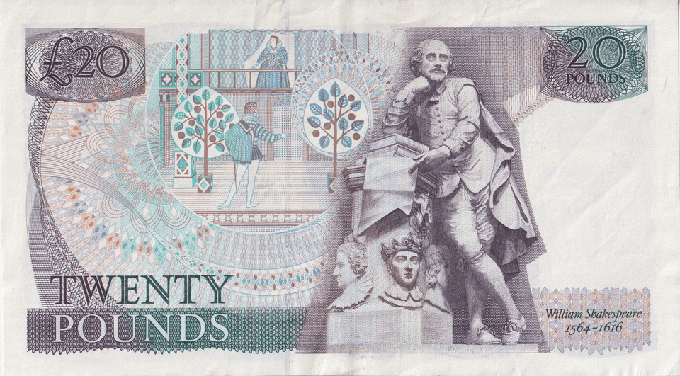 TWENTY POUNDS BANKNOTE GILL REF £20 - 39 - £20 BANKNOTES - Cambridgeshire Coins