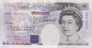 TWENTY POUNDS BANKNOTE GILL REF £20 - 46 - £20 BANKNOTES - Cambridgeshire Coins