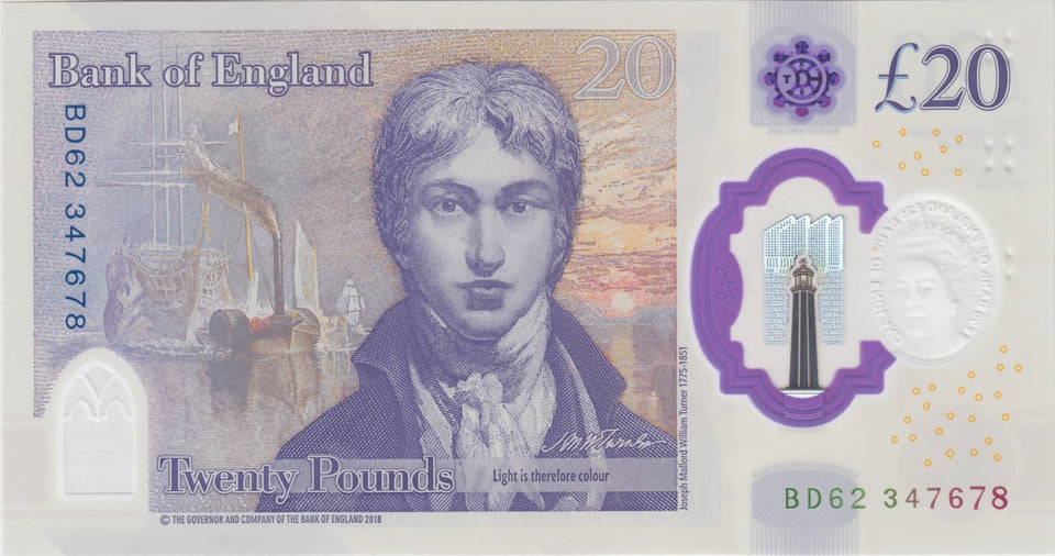 TWENTY POUNDS BANKNOTE JOHNS REF £20 - 28 - £20 BANKNOTES - Cambridgeshire Coins
