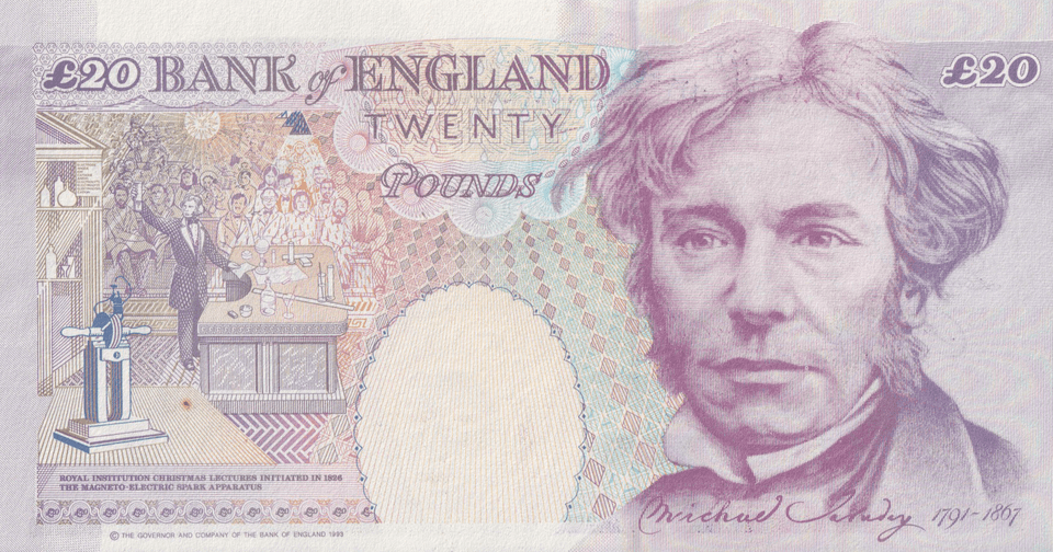 TWENTY POUNDS BANKNOTE KENTFIELD REF £20-19 ( AUNC ) - £20 BANKNOTES - Cambridgeshire Coins
