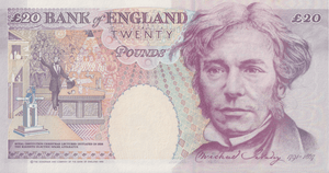 TWENTY POUNDS BANKNOTE LOWTHER REF £20-28 ( UNC ) RARE FIRST RUN - £20 BANKNOTES - Cambridgeshire Coins