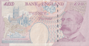 TWENTY POUNDS BANKNOTE LOWTHER REF £20-33 ( VF ) - £20 BANKNOTES - Cambridgeshire Coins