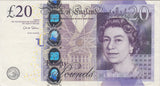 TWENTY POUNDS BANKNOTE SALMON REF £20 - 27 - £20 BANKNOTES - Cambridgeshire Coins