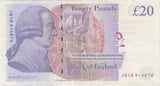 TWENTY POUNDS BANKNOTE SALMON REF £20 - 27 - £20 BANKNOTES - Cambridgeshire Coins