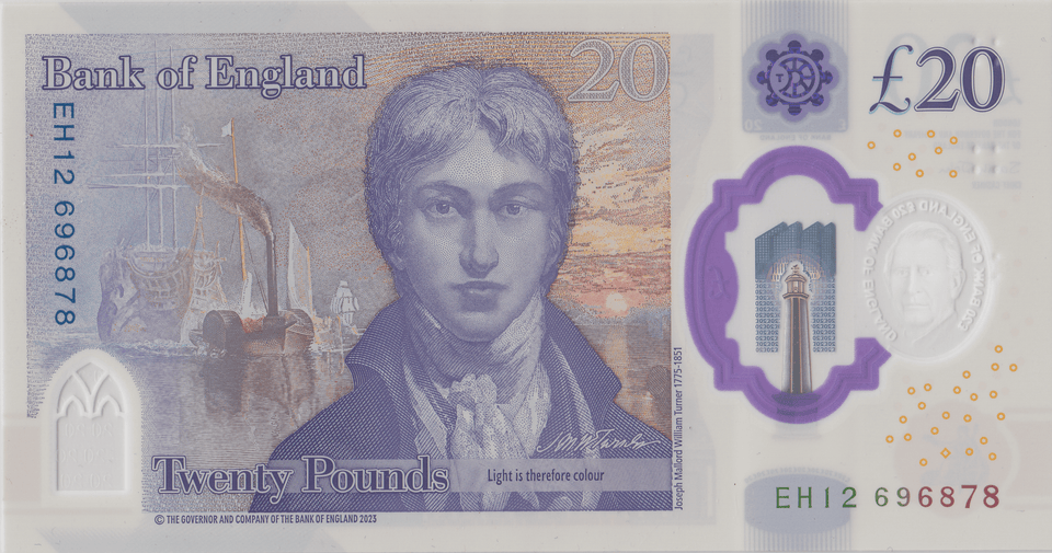 TWENTY POUNDS BANKNOTE SARAH JOHN REF £20 - 36 - £20 BANKNOTES - Cambridgeshire Coins