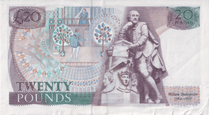 TWENTY POUNDS BANKNOTE SOMERSET REF £20 - 40 - £20 BANKNOTES - Cambridgeshire Coins