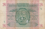 TWO SHILLINGS AND SIXPENCE BRITISH ARMED FORCES ENGLISH BANKNOTE REF 954 - WORLD BANKNOTES - Cambridgeshire Coins