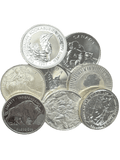 VARIOUS SILVER 999 ONE OUNCE SILVER COINS USA CANADA UK AUSTRALIA LUCKY DIP - BULLION - Cambridgeshire Coins