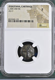 ZEUGITANA, CARTHAGE c.400 - 350 BC AE17 F NGC ANCIENTS - NGC OTHER COINS - Cambridgeshire Coins
