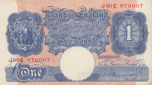 £1 BANKNOTE PEPPIATT REF £1-70 - £1 BANKNOTE - Cambridgeshire Coins