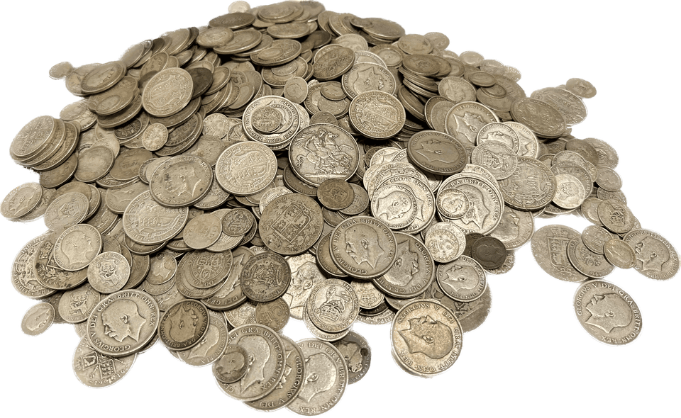 1 KILO OF PRE 1920 BRITISH COINS .925 SILVER BULLION INVESTMENT - bullion - Cambridgeshire Coins