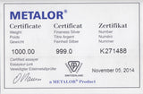 1 KILO SWITZERLAND SILVER METALOR BAR 999.0 SILVER BULLION - SILVER BARS - Cambridgeshire Coins