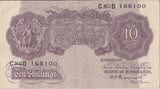 10 SHILLINGS BANKNOTE PEPPIATT REF SHILL-38 - 10 Shillings Banknotes - Cambridgeshire Coins