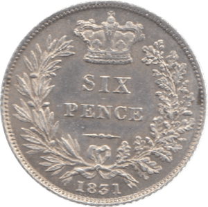 1831 SIXPENCE ( AUNC ) 25 - Sixpence - Cambridgeshire Coins
