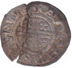 1199 - 1216 SHORT CROSS PENNY KING JOHN BROKEN - Hammered Coins - Cambridgeshire Coins