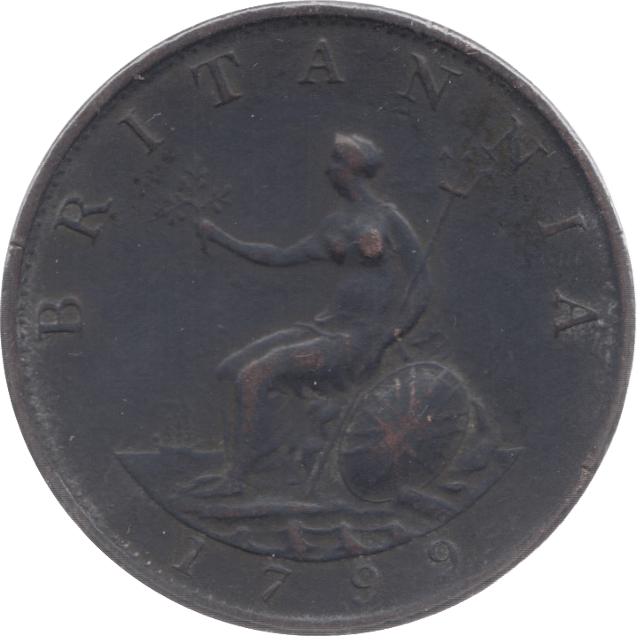1799 HALFPENNY ( GF ) 3 REF 11